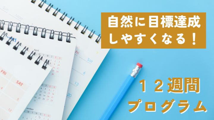 自然に目標達成しやすくなる１２週間プログラム