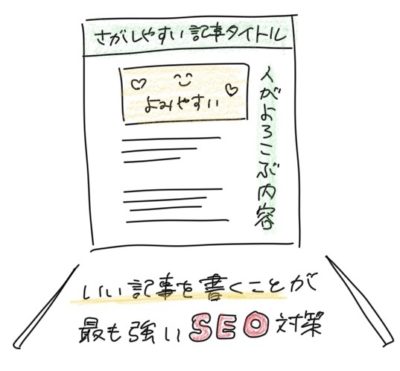 良い記事を書くことが最も強力なSEO対策